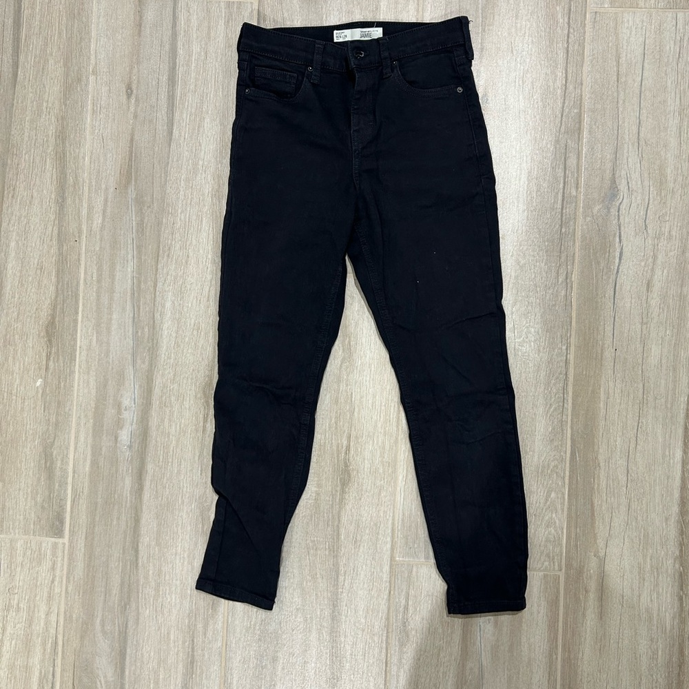 Like New Topshop Jamie Black Denim